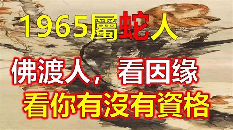 1965年出生 生肖|1965年出生是什麼命？